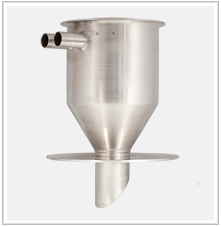 <b>Hopper body</b><br>Material: 3003/6061 aluminum