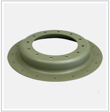 <b>Aircraft flange</b><br>Material: 6Al-4V titanium - fuel and corrosion resistant paint